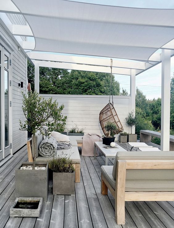 moderne veranda inrichting
