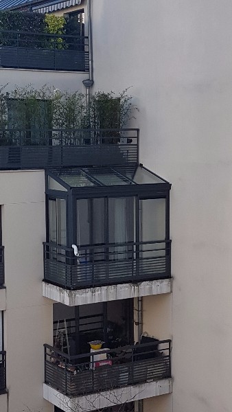 veranda sur balcon autorisation