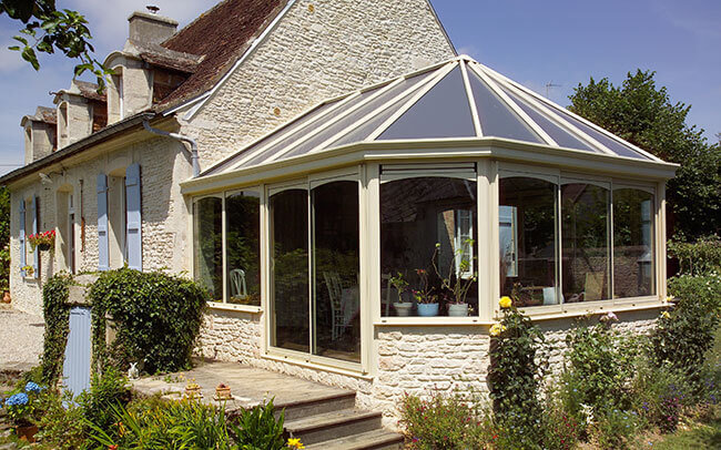 veranda exagonale