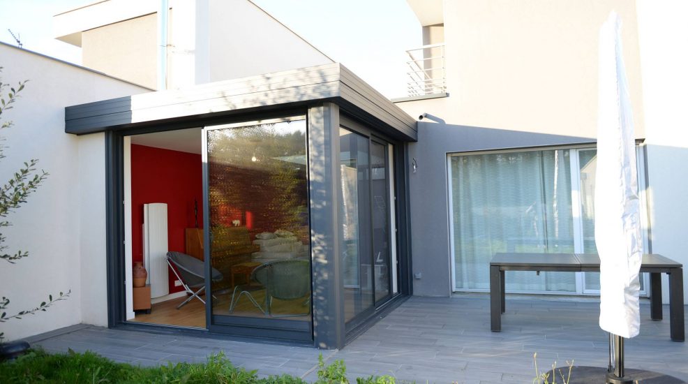veranda sur toit plat