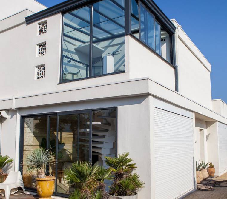 veranda toit plat terrasse