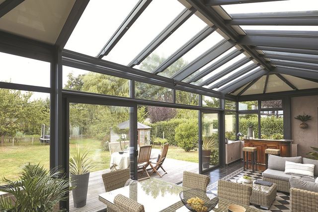 veranda solaire coulissante