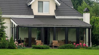 veranda toit tuile