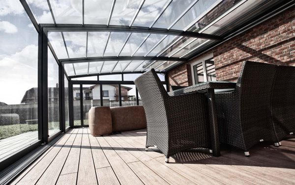 veranda terrasse piscine