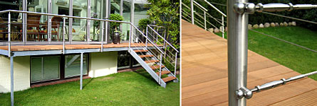 veranda aus metall