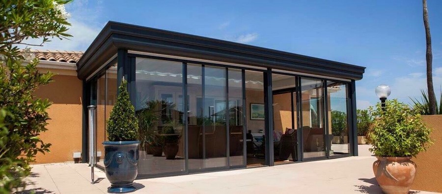 amenagement veranda contemporaine
