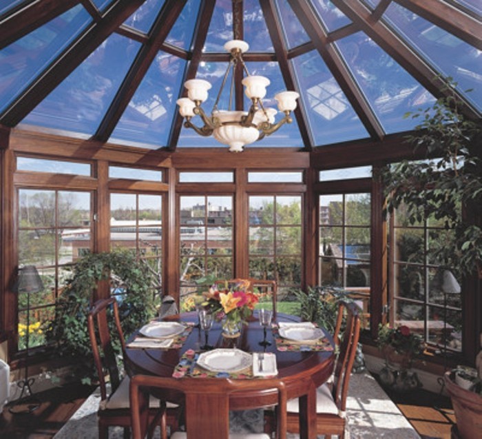 veranda ronde bois