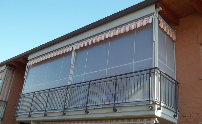 veranda balcone in alluminio