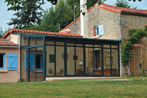 fenetre veranda rideau