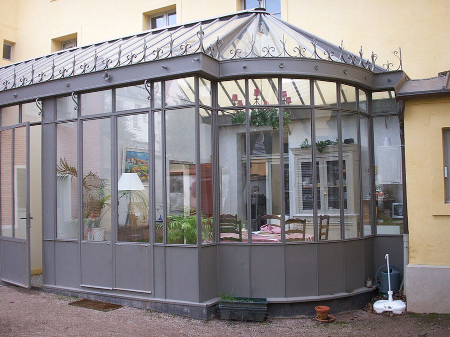 veranda acier noir