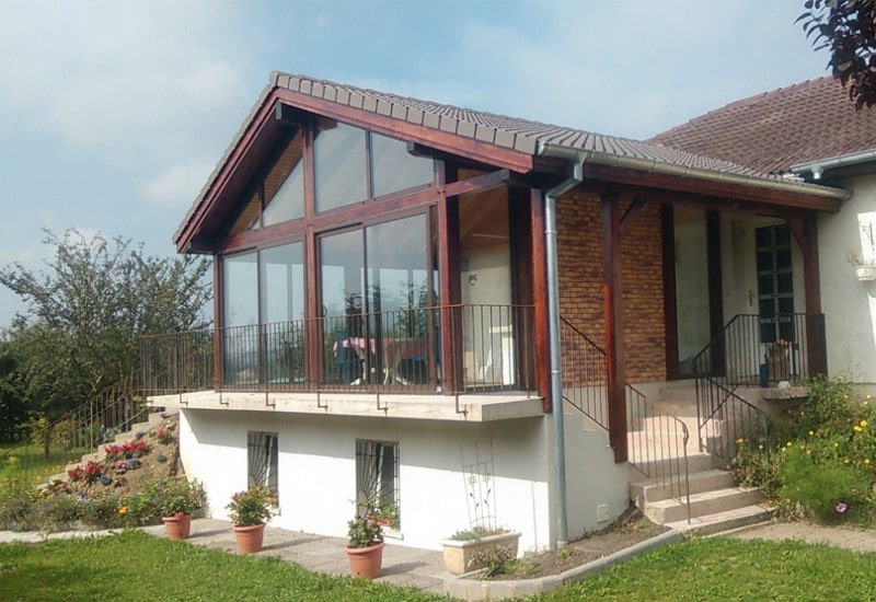 veranda bois bas rhin