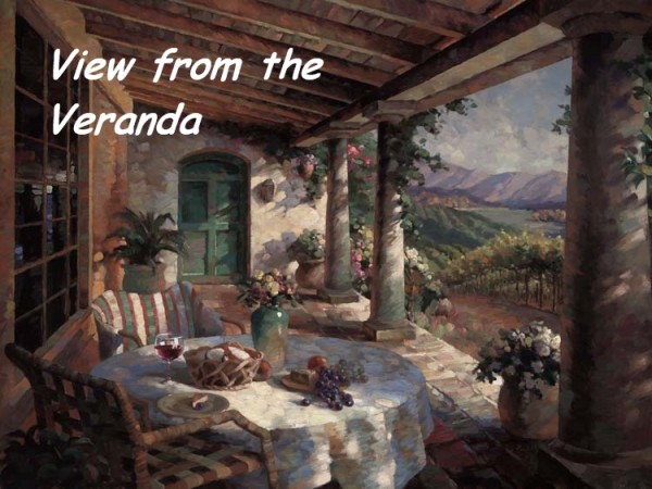 in the veranda