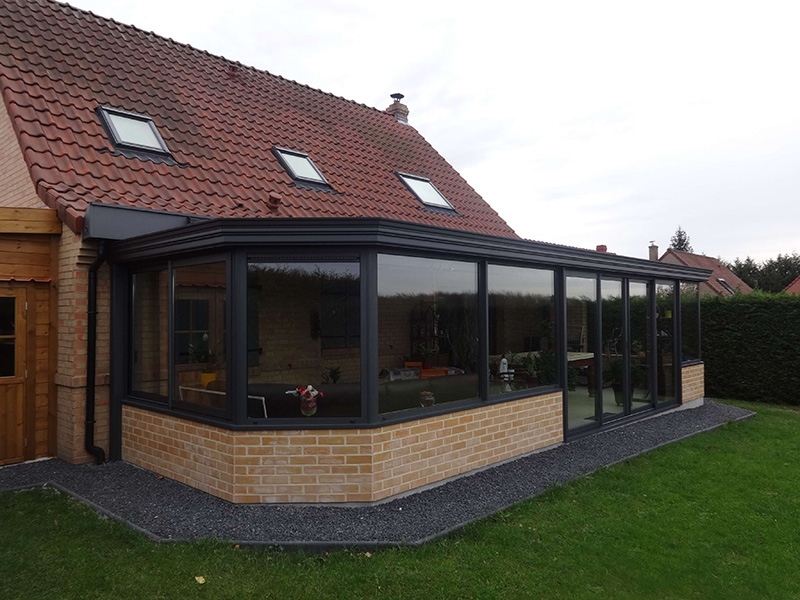 veranda avec briques