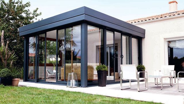 veranda rideau bioclimatique