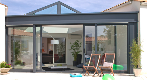 veranda in aluminium
