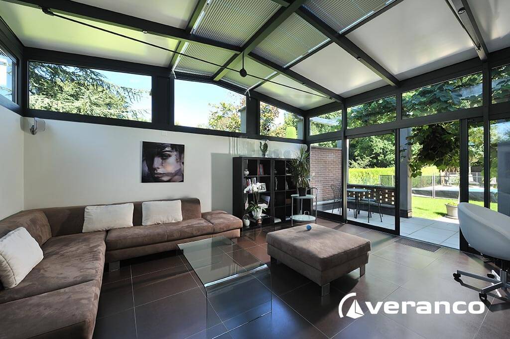 veranda en panneaux sandwich