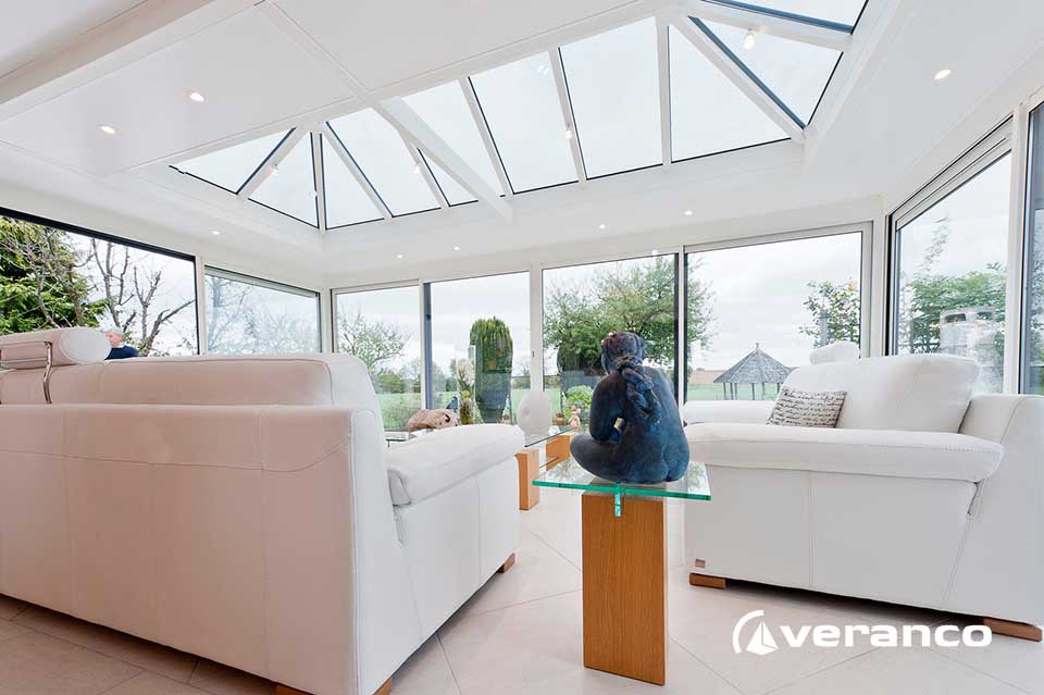 veranda hauteur sous plafond
