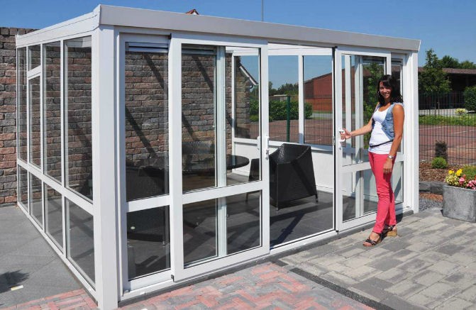 veranda porte coulissante