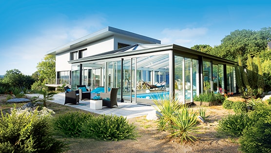 veranda plus piscine