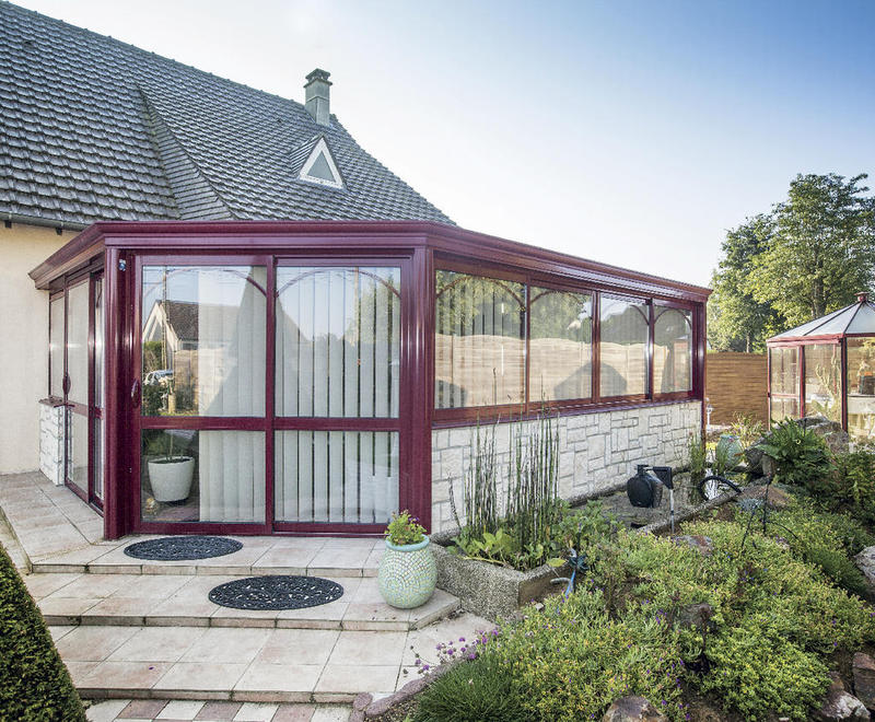 veranda alu bordeaux