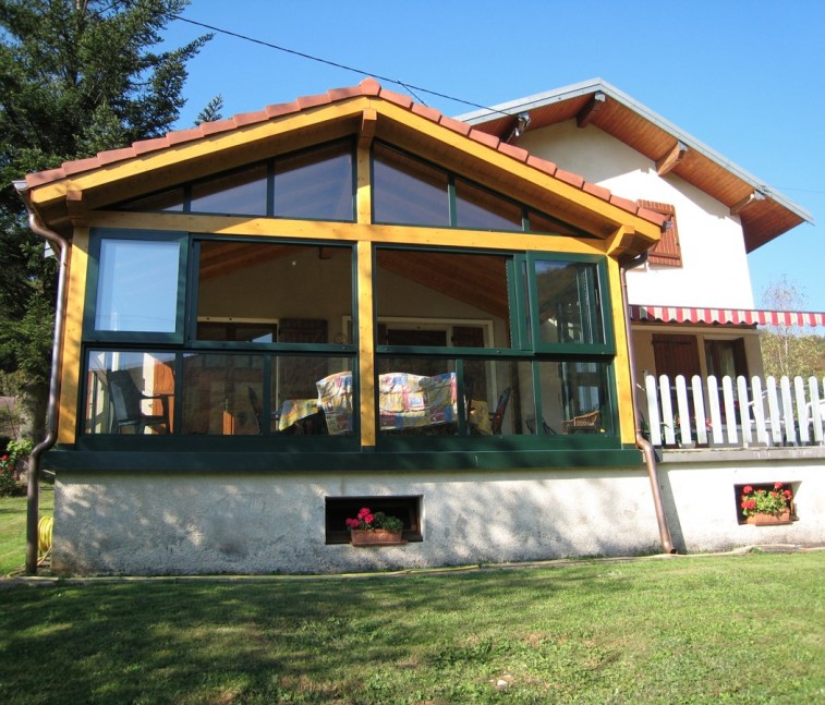 veranda bois franche comte