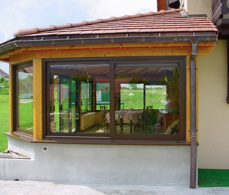 volets veranda bois