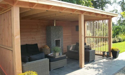 veranda aan garage