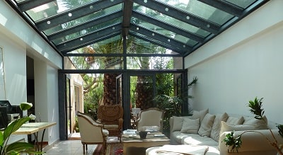veranda et fenetre lisses