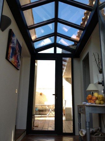 veranda entre deux maison
