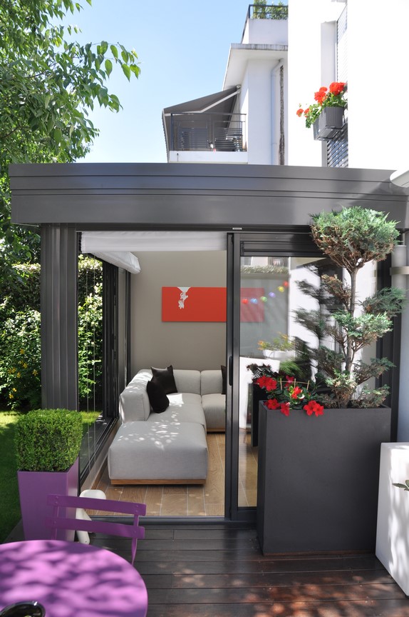 veranda appartement rez de jardin