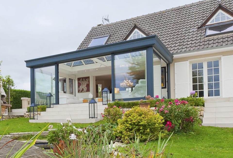 hauteur veranda toit plat