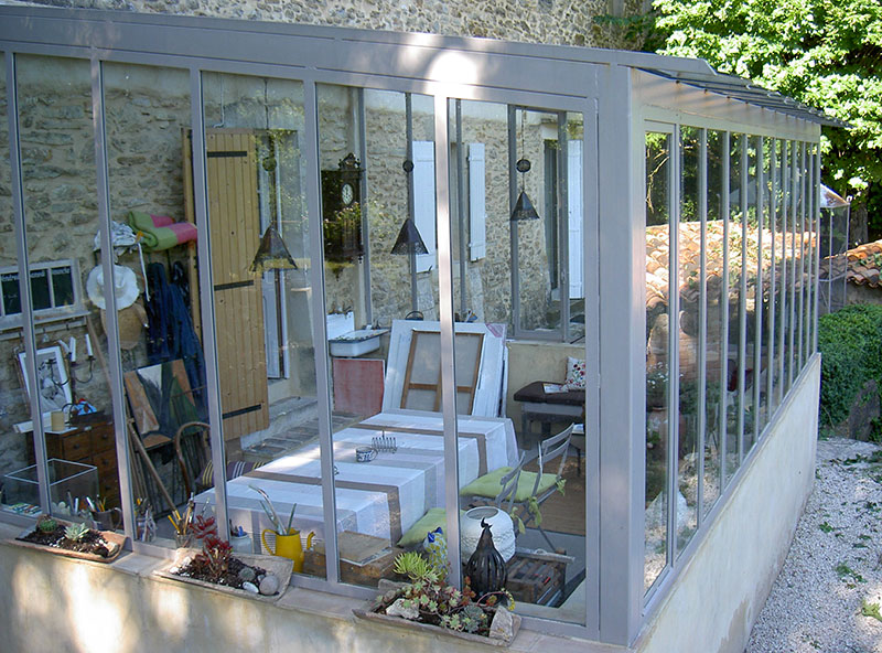 charpente metallique veranda