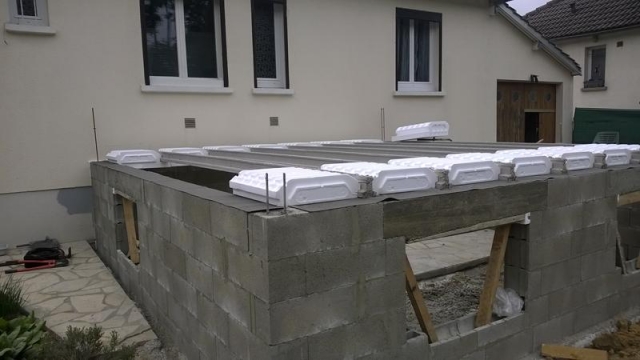 veranda sur vide sanitaire