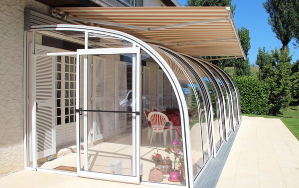 veranda coulissante pour terrasse