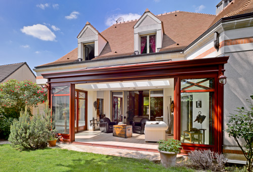 maison en l avec veranda