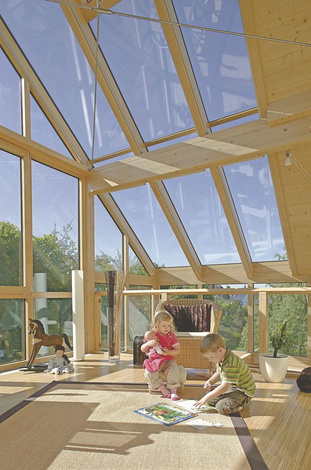 veranda verre anti-solaire