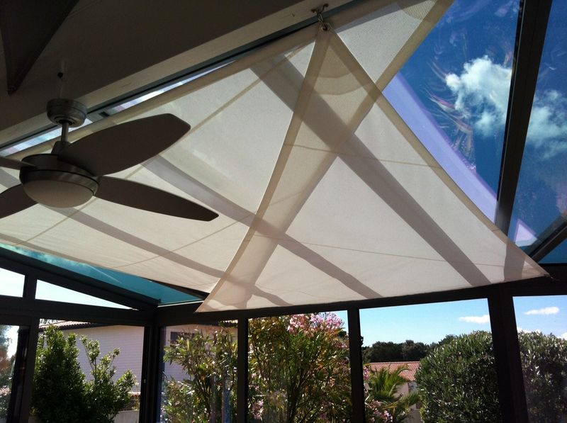 toile d'ombrage pour veranda