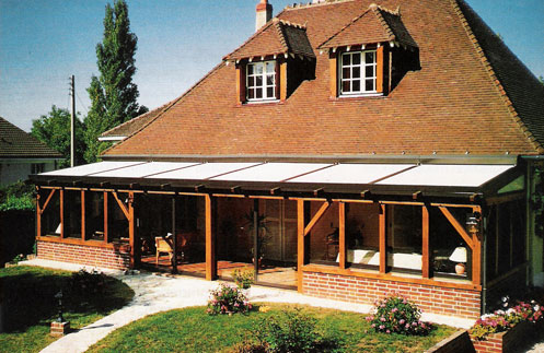 volets veranda bois