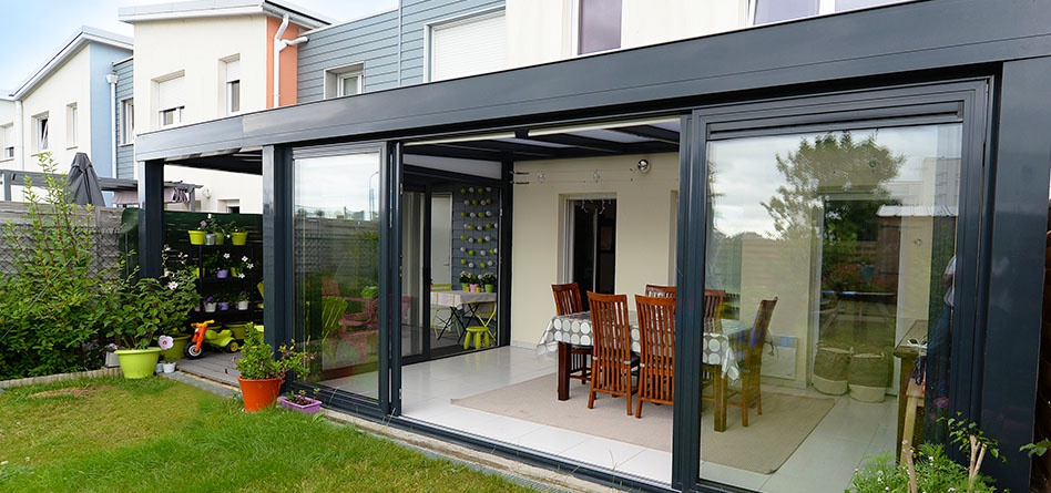 veranda alu contemporaine