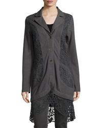 xcvi veranda combo draped jacket