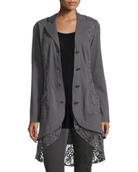 xcvi veranda combo draped jacket